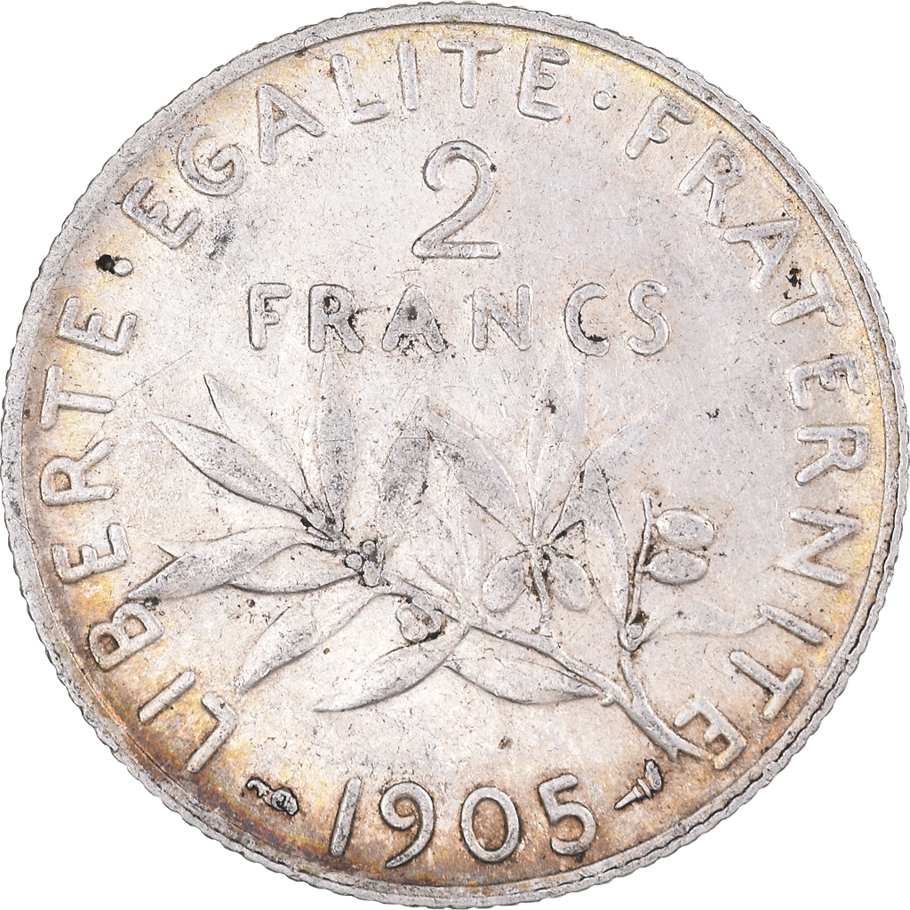 Coin, France, Semeuse, 2 Francs, 1905, Paris, , Silver, KM:845.1