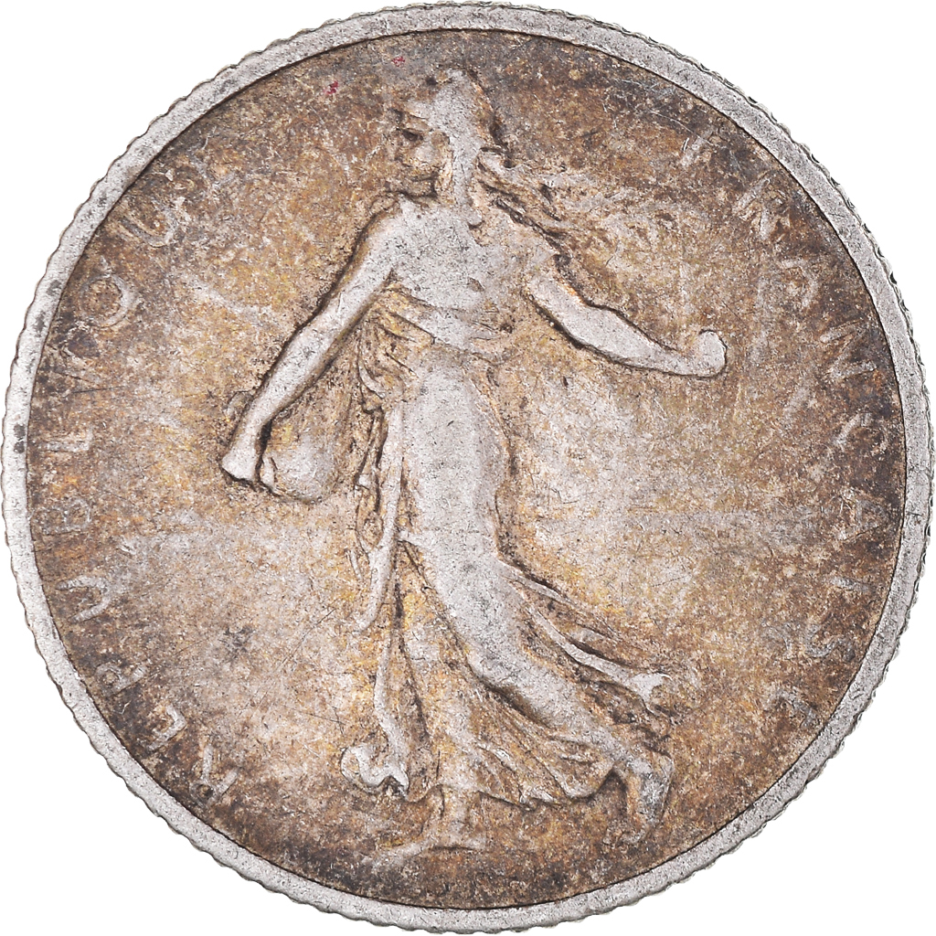 Coin, France, Semeuse, Franc, 1909, Paris, , Silver, KM:844.1