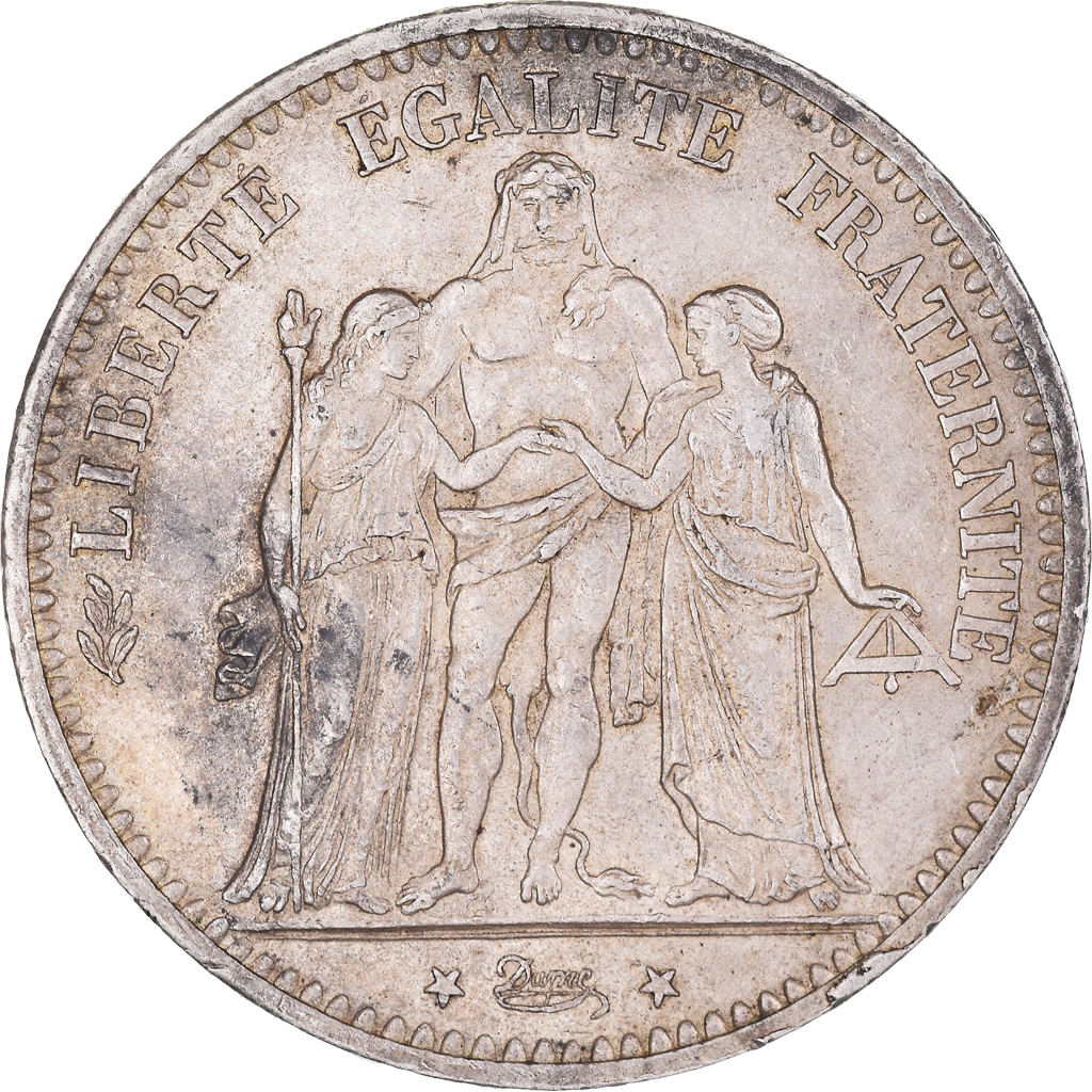 Coin, France, Hercule, 5 Francs, 1874, Paris, , Silver, KM:820.1