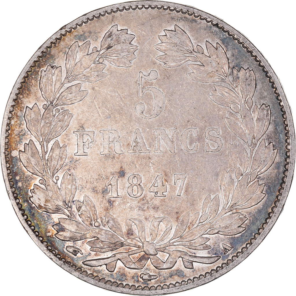 Coin, France, Louis-Philippe, 5 Francs, 1847, Paris, , Silver
