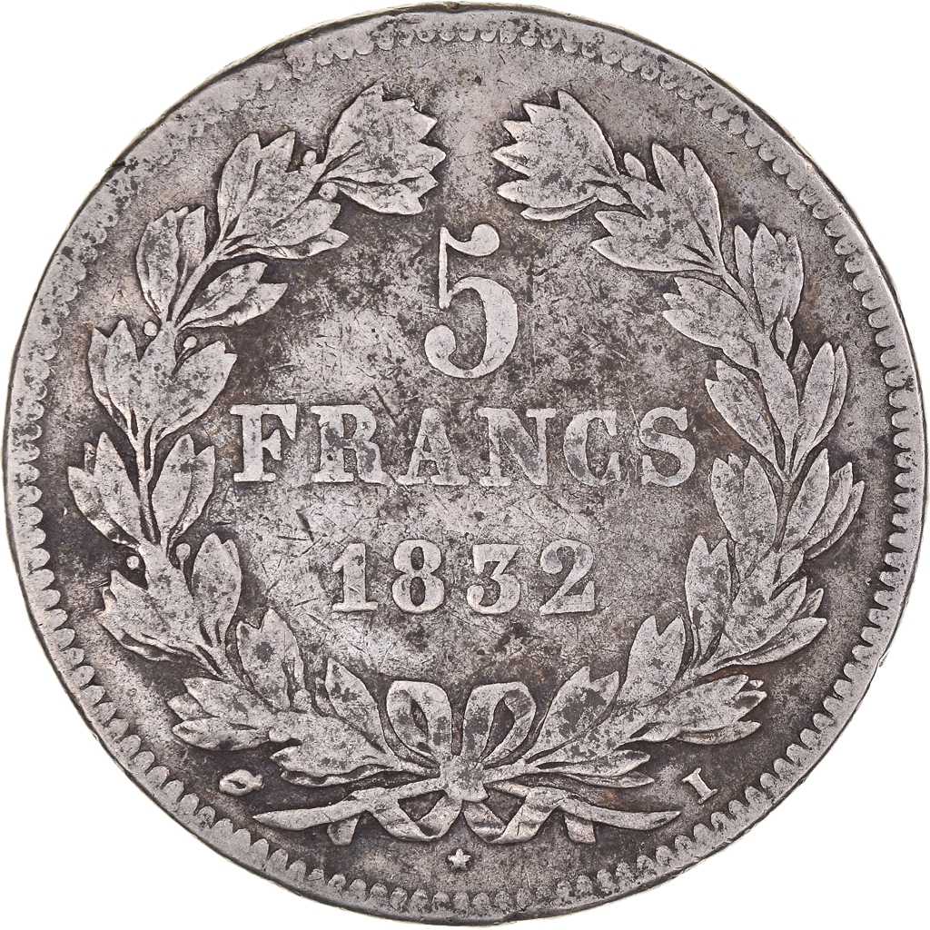 Coin, France, Louis-Philippe, 5 Francs, 1832, Limoges, , Silver