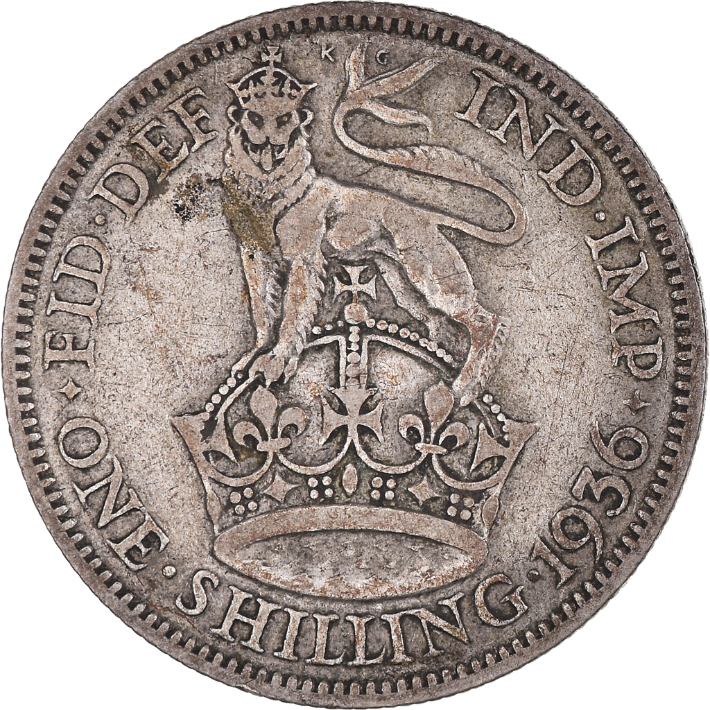 Coin, Great Britain, George V, Shilling, 1936, , Silver, KM:833