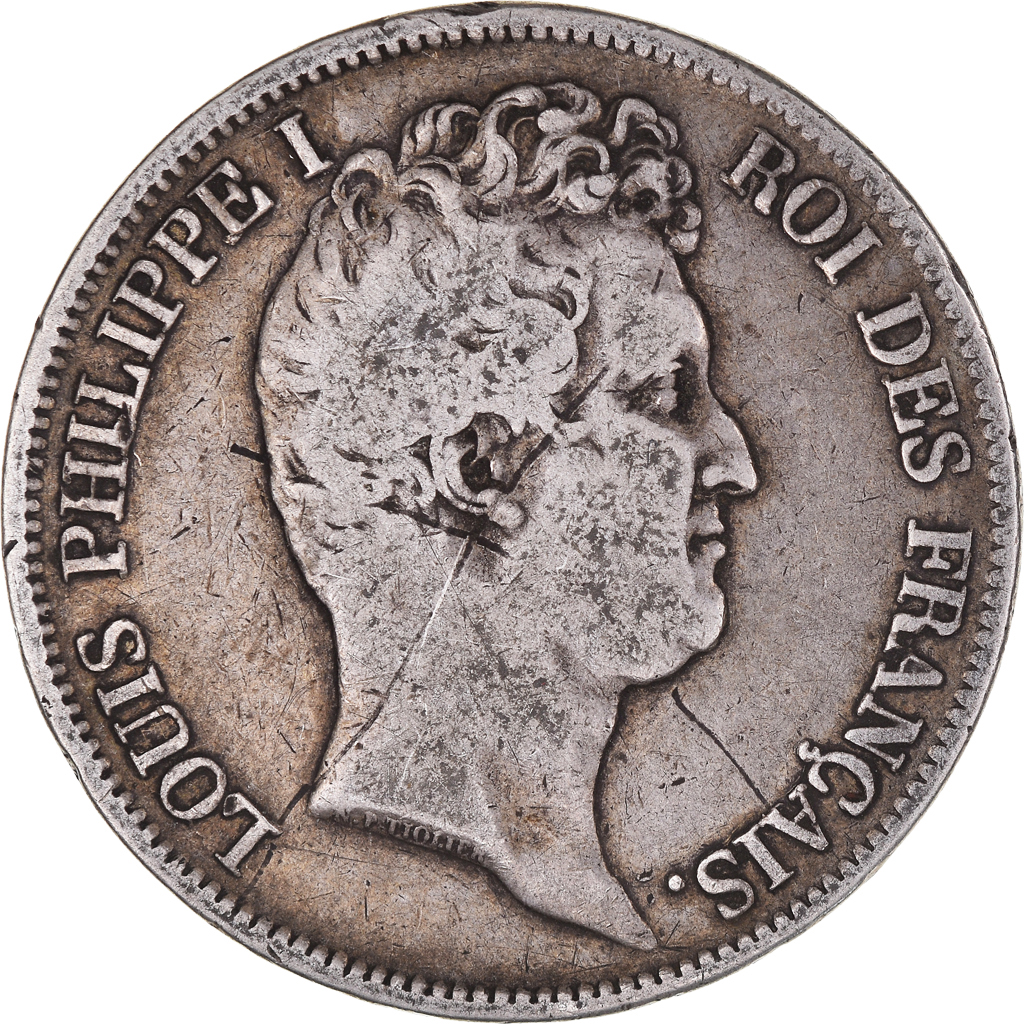 Coin, France, Louis-Philippe, 5 Francs, 1831, Rouen, , Silver