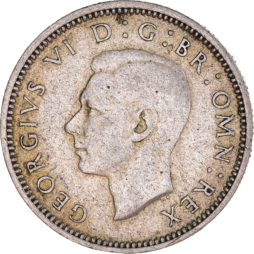 Coin, Great Britain, George VI, 6 Pence, 1944, , Silver, KM:852