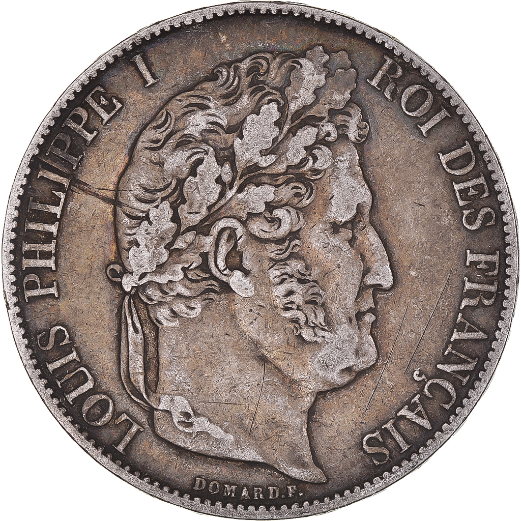Coin, France, Louis-Philippe, 5 Francs, 1847, Paris, , Silver