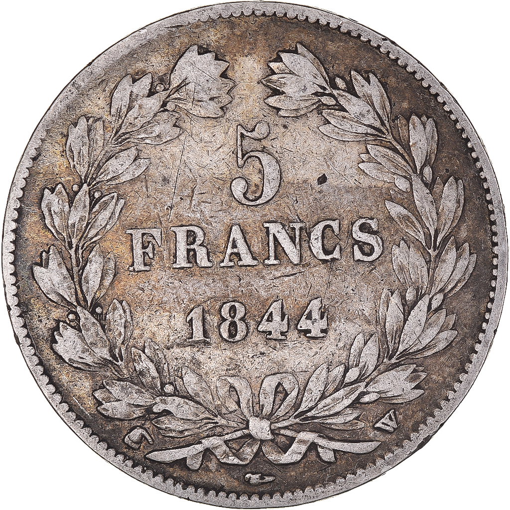 1110847] Coin, France, Louis-Philippe, 5 Francs, 1844, Lille, EF