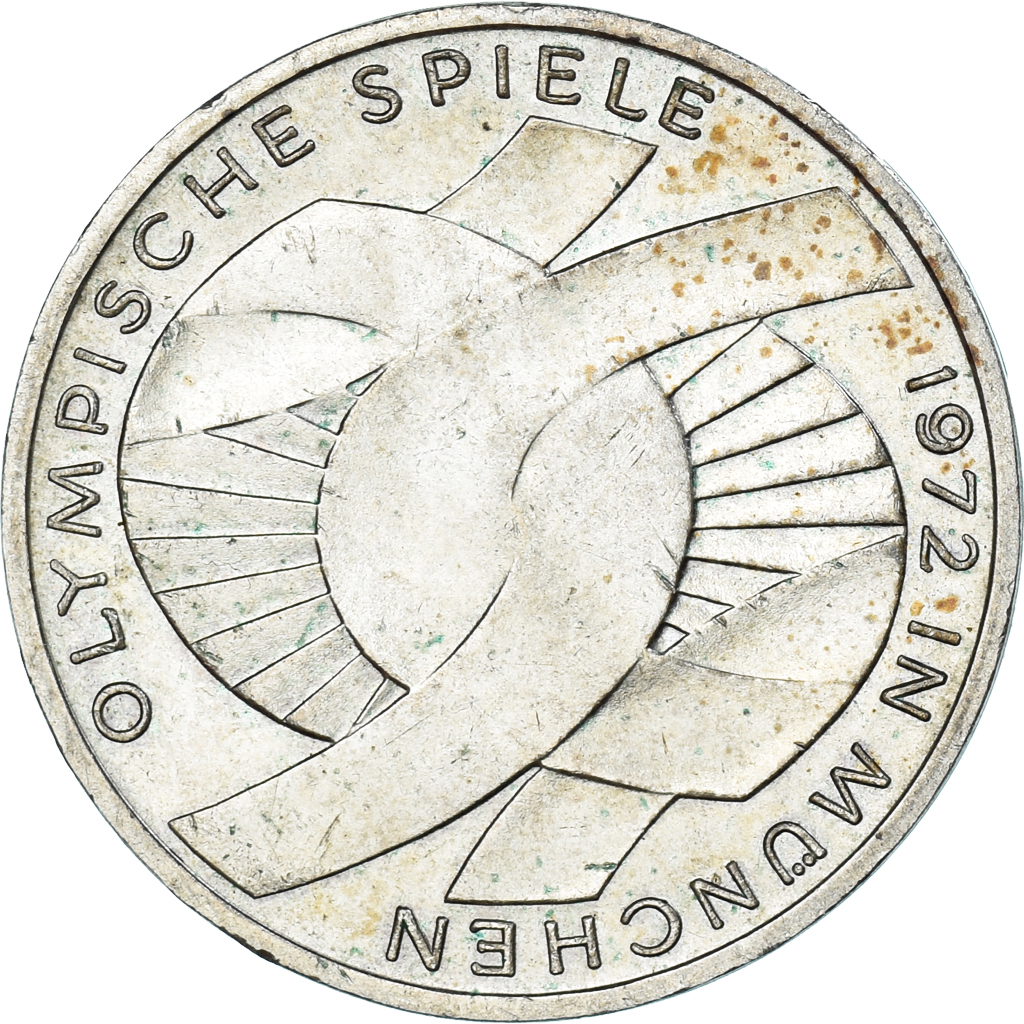Coin, GERMANY - FEDERAL REPUBLIC, 10 Mark, 1972, Karlsruhe, , Silver