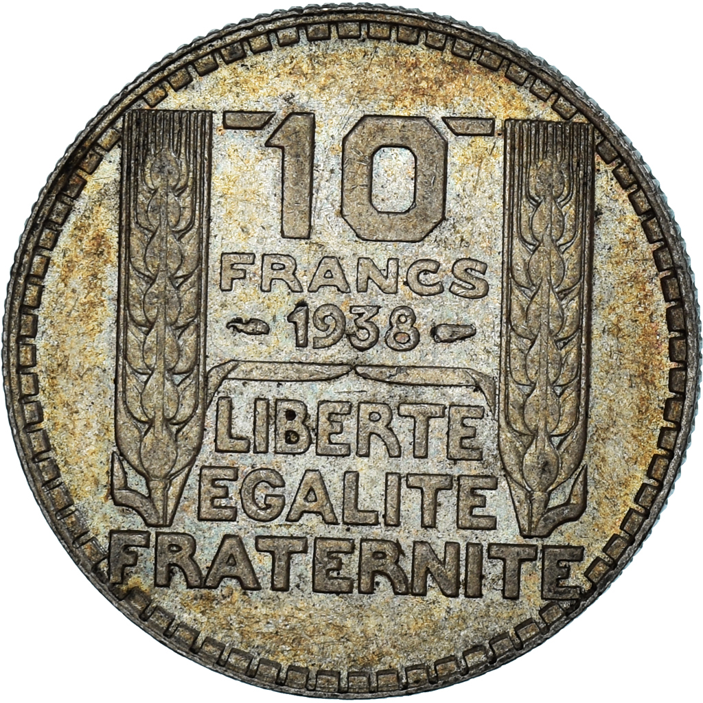 Coin, France, Turin, 10 Francs, 1938, Paris, , Silver, KM:878