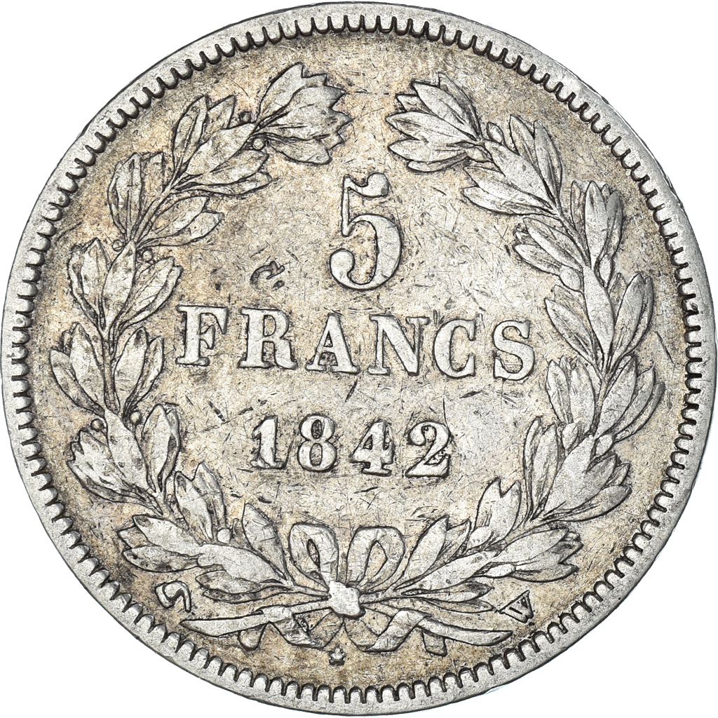 Coin, France, Louis-Philippe, 5 Francs, 1842, Lille, , Silver