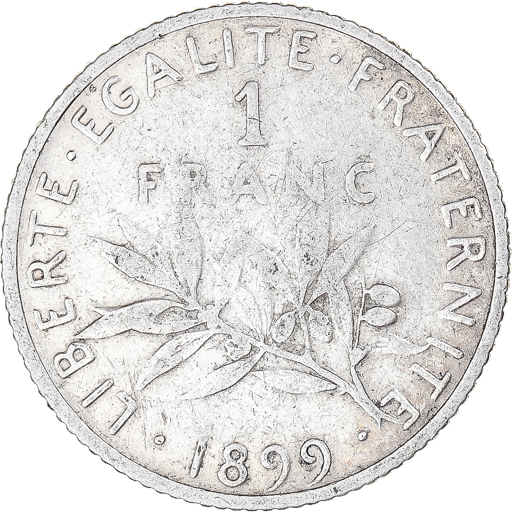 Coin, France, Semeuse, Franc, 1899, Paris, , Silver, KM:844.1