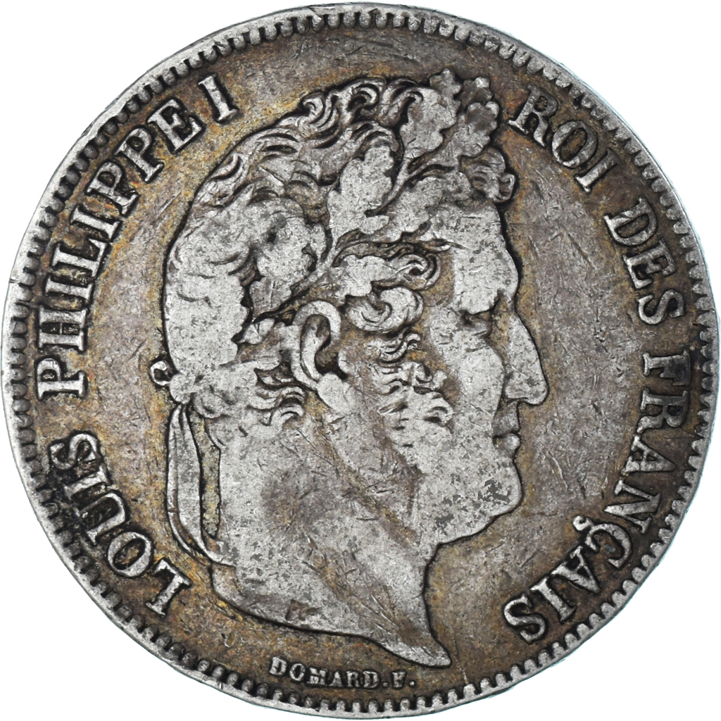 Coin, France, Louis-Philippe, 5 Francs, 1834, La Rochelle, , Silver