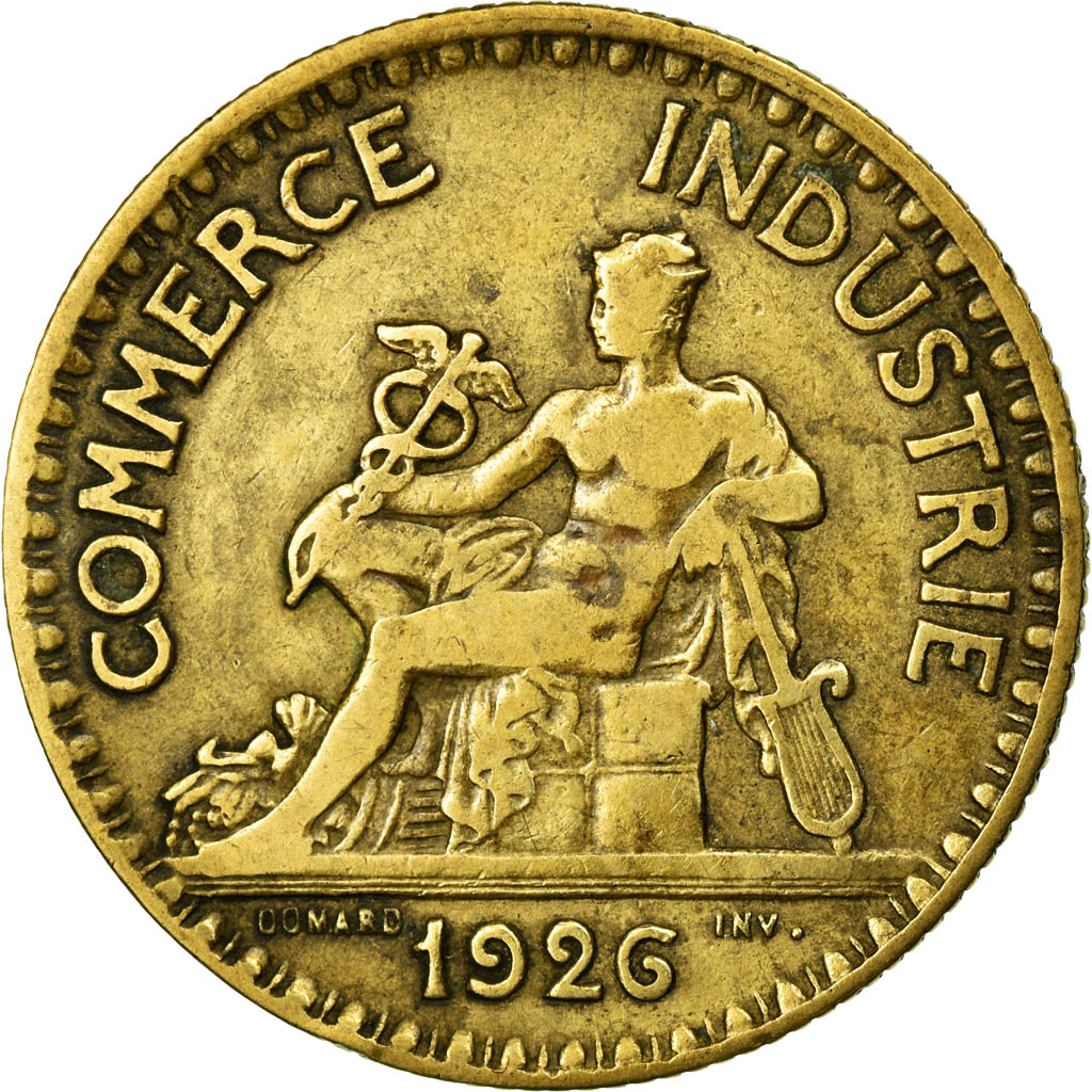 Coin, France, Chambre de commerce, 2 Francs, 1926, , Aluminum-Bronze