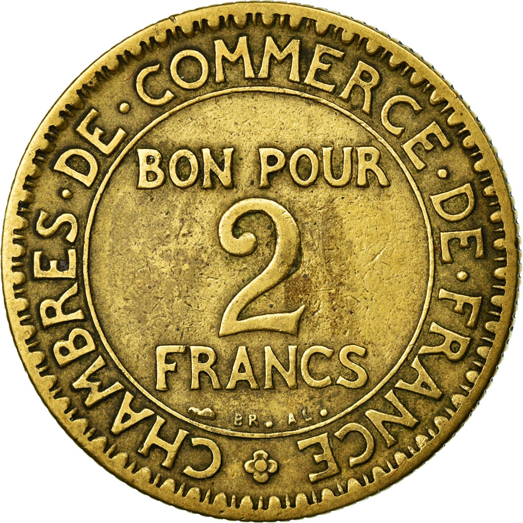 Coin, France, Chambre de commerce, 2 Francs, 1926, , Aluminum-Bronze