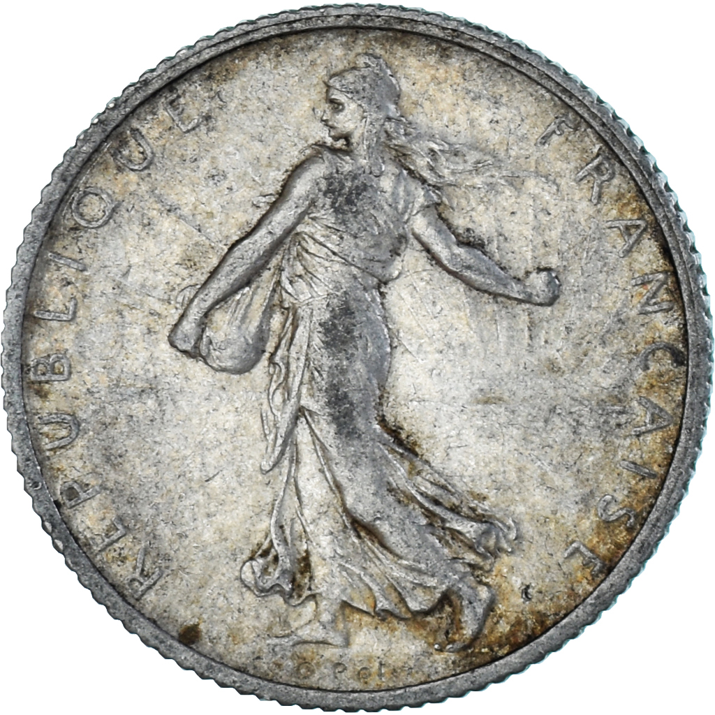 Coin, France, Semeuse, Franc, 1909, Paris, , Silver, KM:844.1