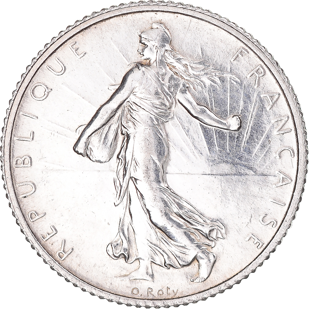 FRANCE, Semeuse, Franc, 1919, Paris, KM #844.1, , Silver, 23, Gadoury..