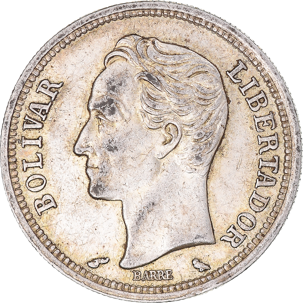 Coin, Venezuela, Bolivar, 1965, , Silver, KM:37a