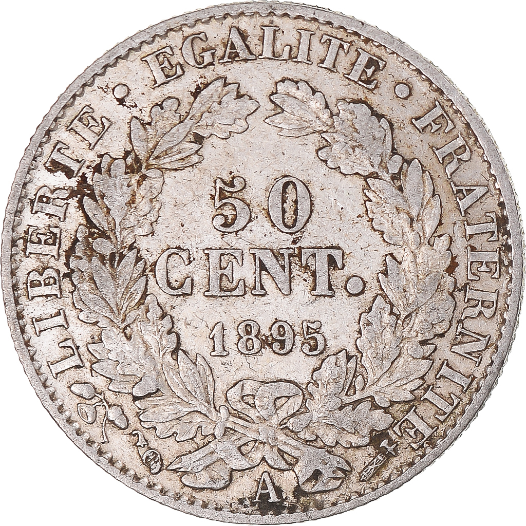 Coin, France, Cérès, 50 Centimes, 1895, Paris, , Silver, KM:834.1