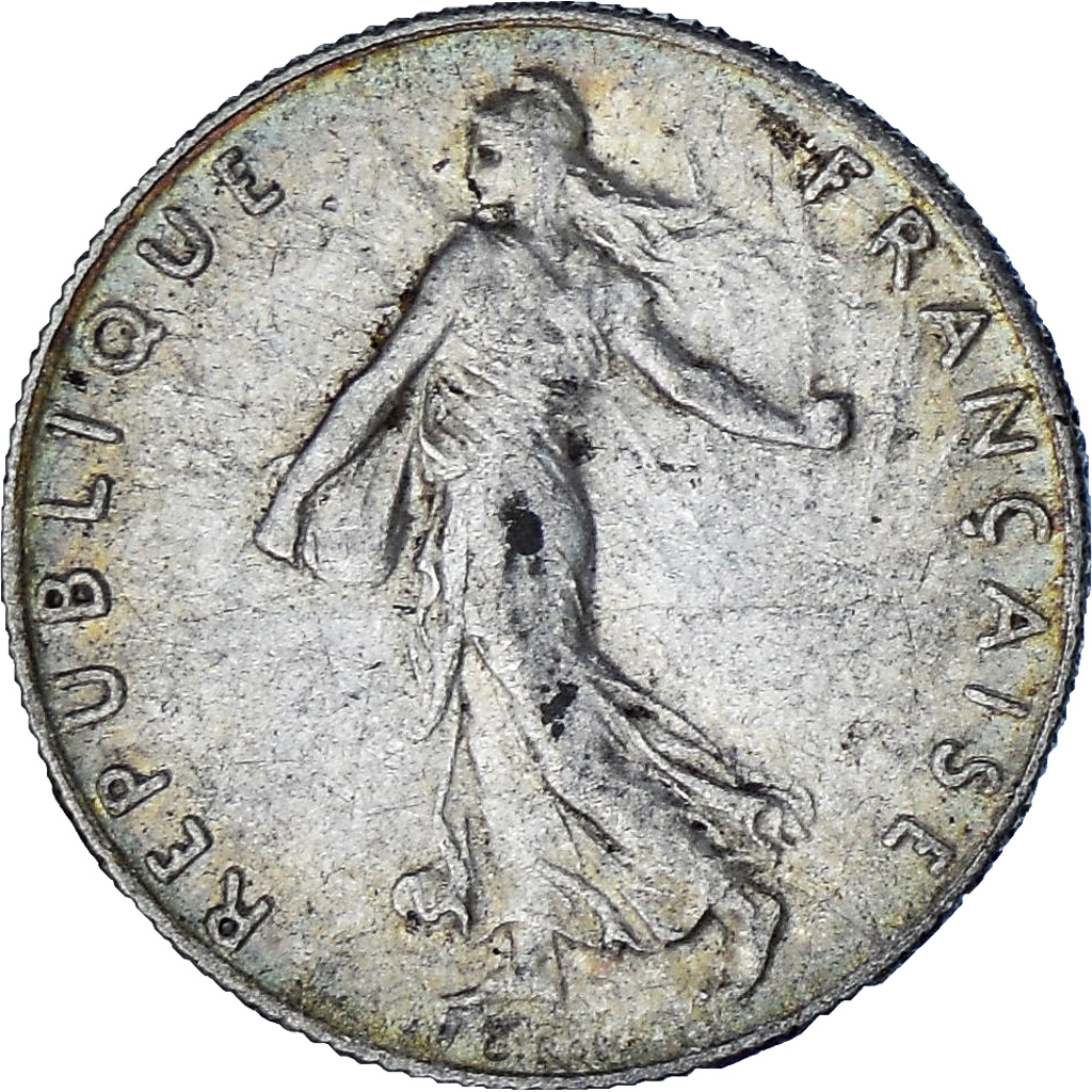 Coin, France, Semeuse, 50 Centimes, 1916, Paris, , Silver, KM:854