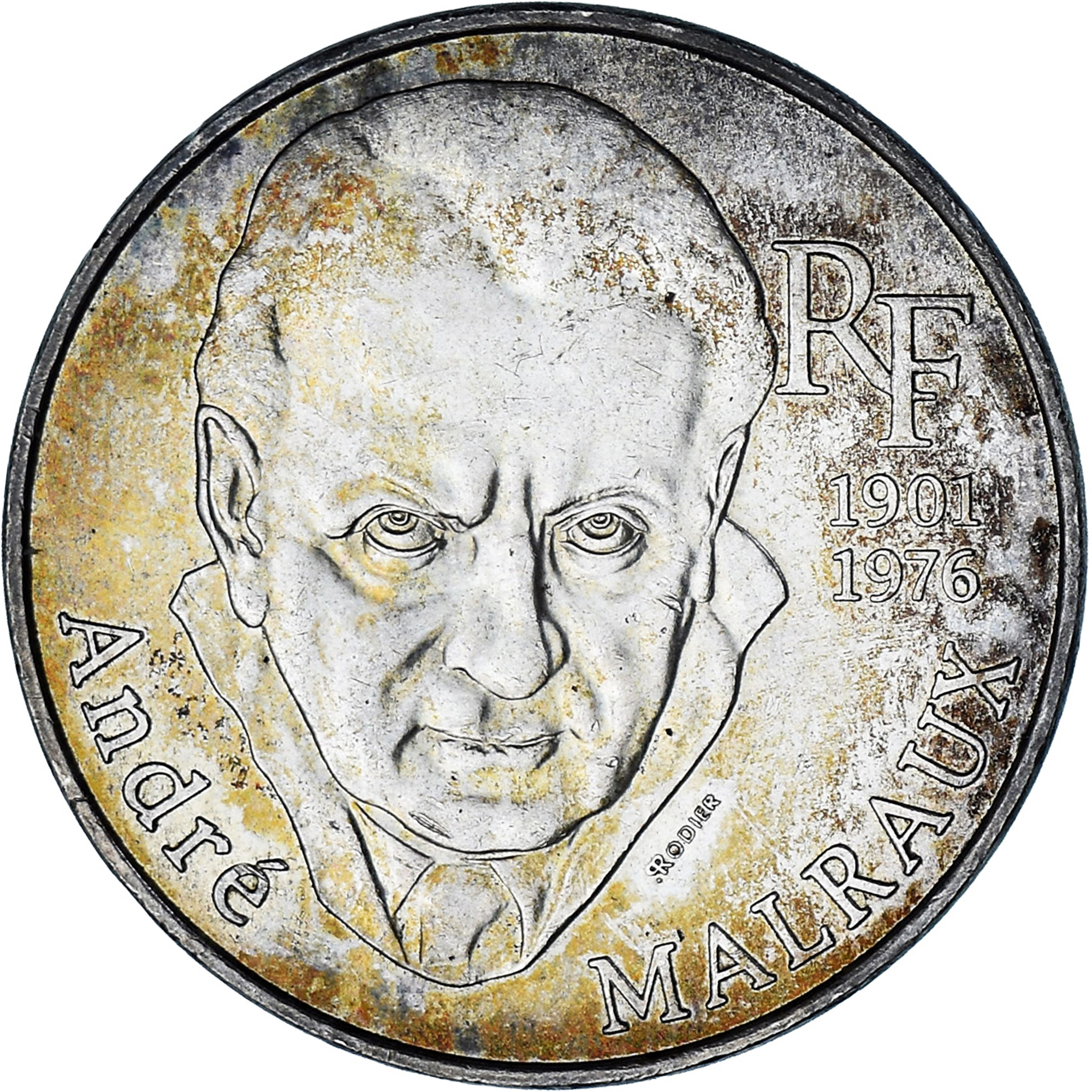 Coin, France, André Malraux, 100 Francs, 1997, Paris, , Silver
