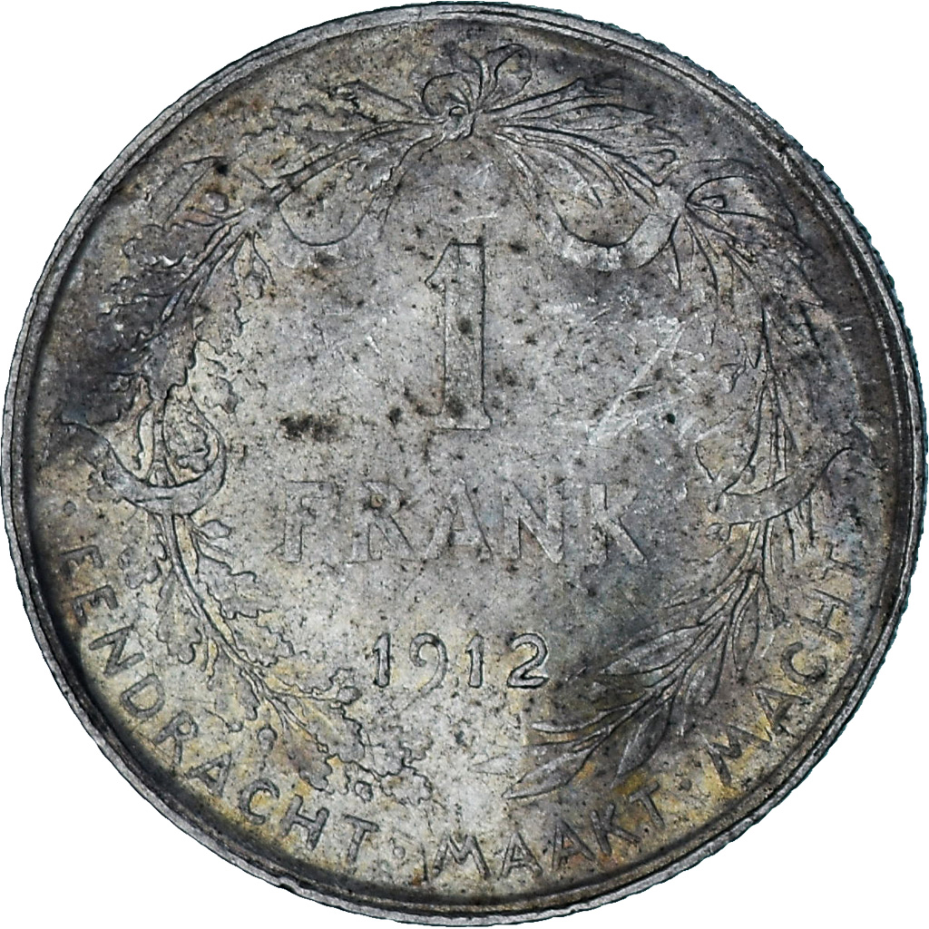 Belgium, Franc, 1912, , , Silver, KM:73.1