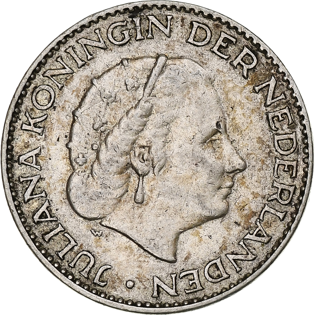 Coin, Netherlands, Juliana, Gulden, 1956, , Silver, KM:184