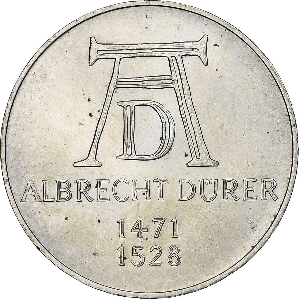 GERMANY - FEDERAL REPUBLIC, 5 Mark, 500th Anniversary - Birth of Albrecht D