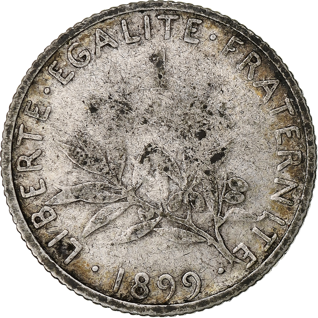 Coin, France, Semeuse, Franc, 1899, Paris, , Silver, KM:844.1