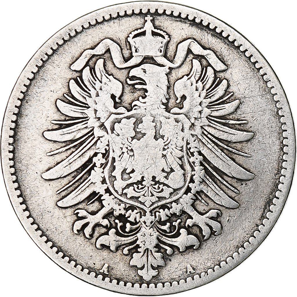 GERMANY - EMPIRE, Wilhelm I, Mark, 1881, Berlin, Silver, , KM:7