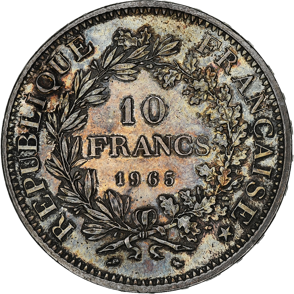 Coin, France, Hercule, 10 Francs, 1965, Paris, , Silver, KM:932