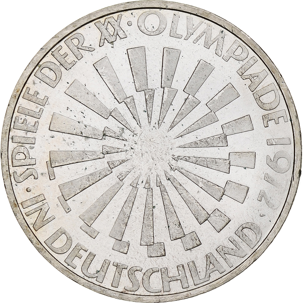 Coin, GERMANY - FEDERAL REPUBLIC, 10 Mark, 1972, Hambourg, Proof, 