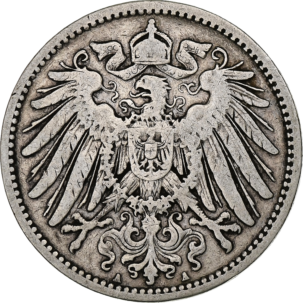 GERMANY - EMPIRE, Wilhelm II, Mark, 1893, Berlin, Silver, , KM:14