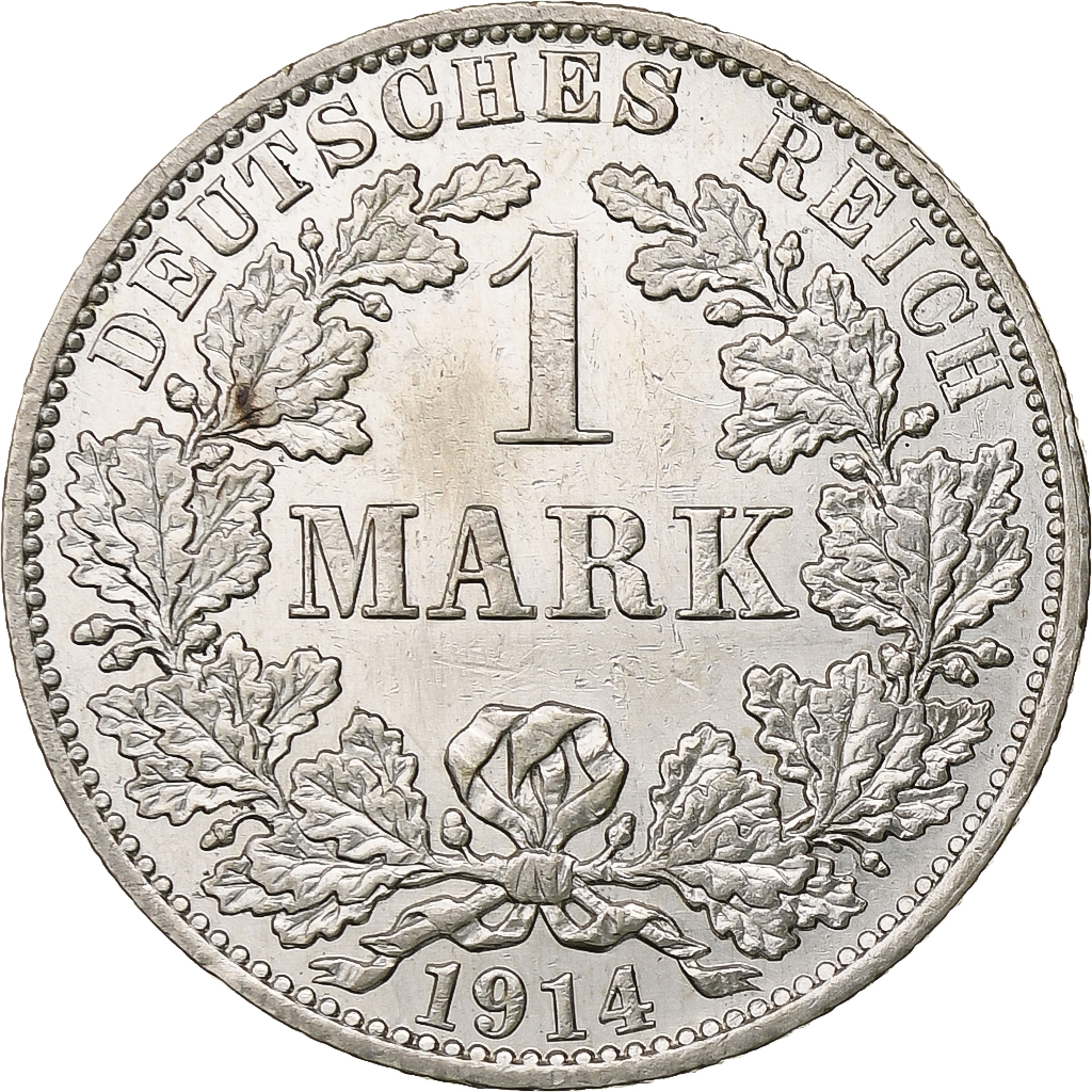GERMANY - EMPIRE, Wilhelm II, Mark, 1914, Berlin, Silver, , KM:14