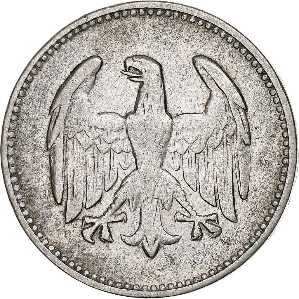 GERMANY, WEIMAR REPUBLIC, Mark, 1924, Karlsruhe, Silver, , KM:42