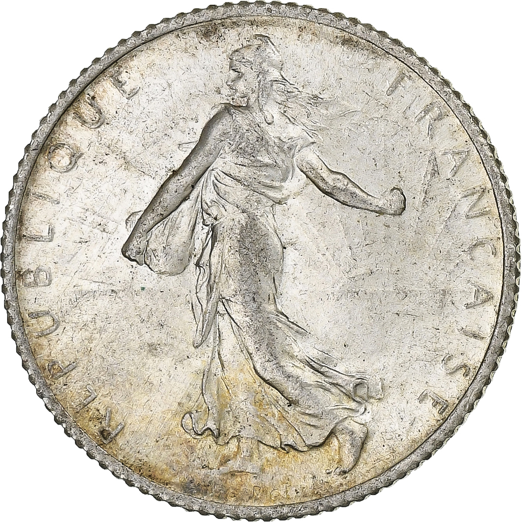 Coin, France, Semeuse, Franc, 1912, Paris, , Silver, KM:844.1