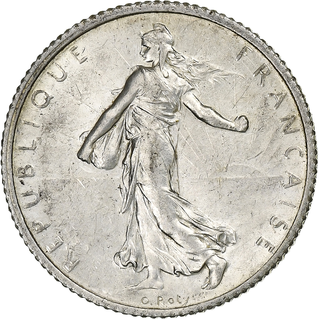 France, Franc, Semeuse, 1920, Paris, Silver, , Gadoury:467, KM:844.1