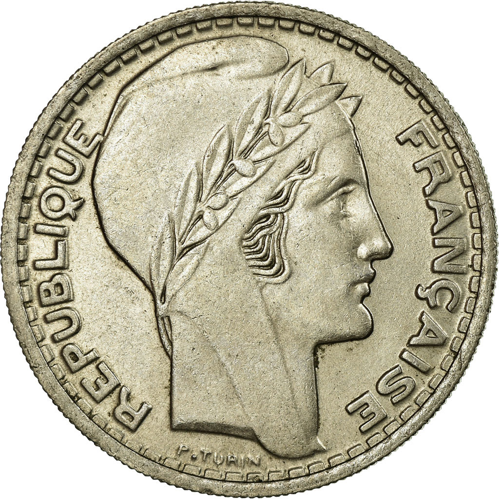 Coin, France, Turin, 10 Francs, 1946, Beaumont le Roger, 