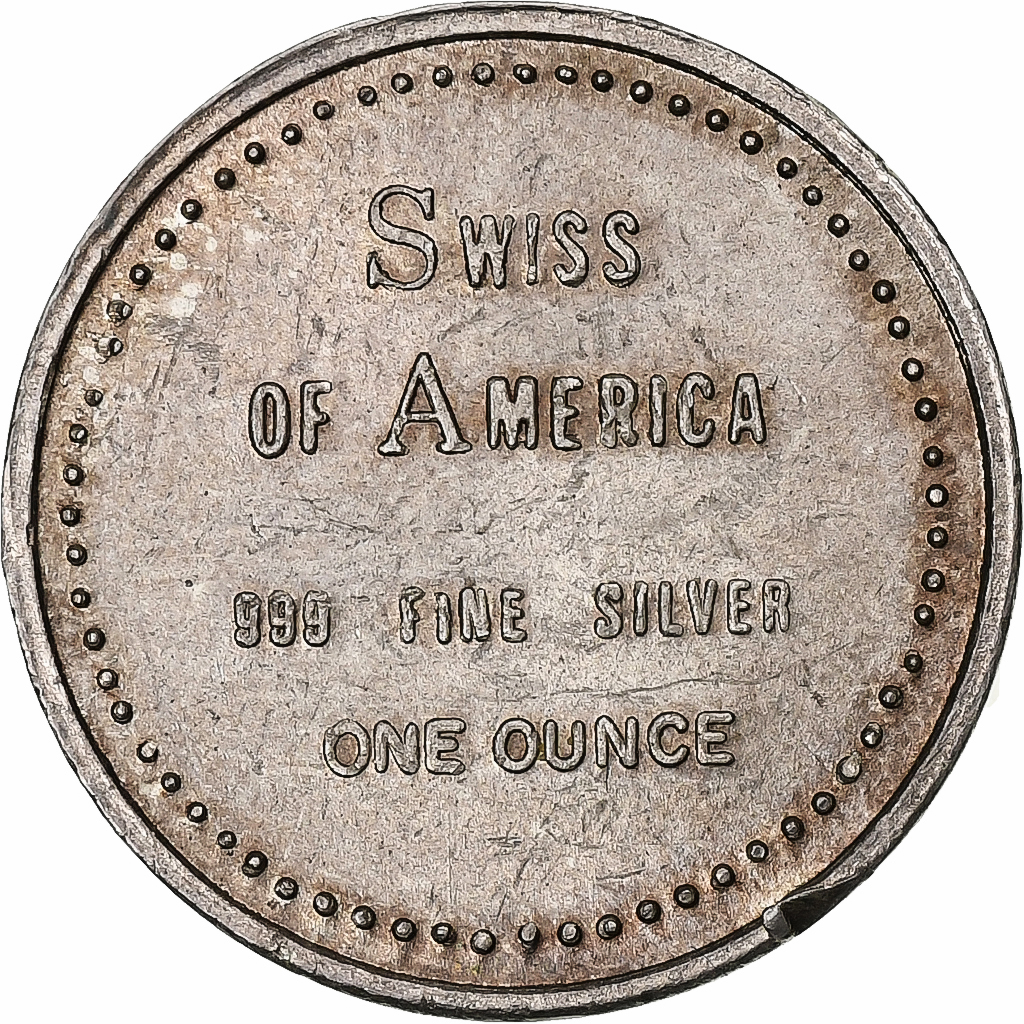 United States, 1 Oz, Swiss of America, Draper Mint - Swiss of America, Silver