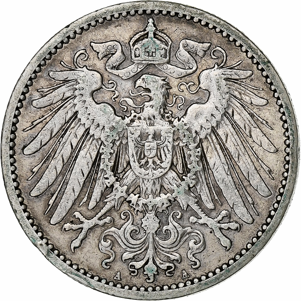 Coin, GERMANY - EMPIRE, Wilhelm II, Mark, 1905, Berlin, , Silver, KM:14