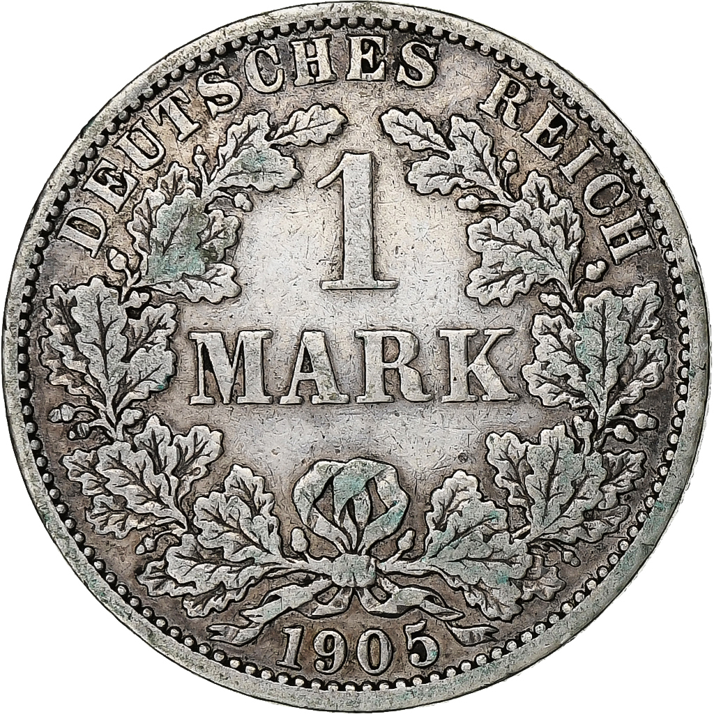 Coin, GERMANY - EMPIRE, Wilhelm II, Mark, 1905, Berlin, , Silver, KM:14