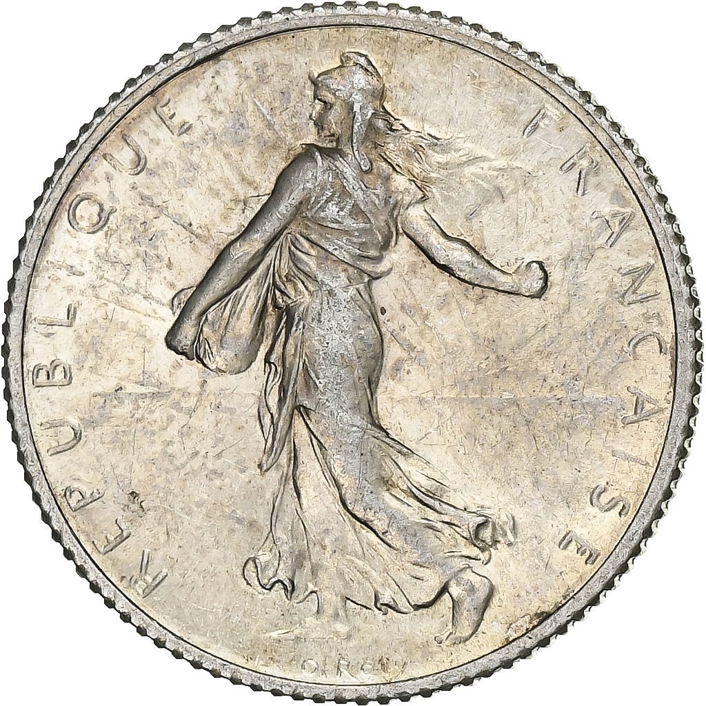 France, Franc, Semeuse, 1919, Paris, Silver, , Gadoury:467, KM:844.1