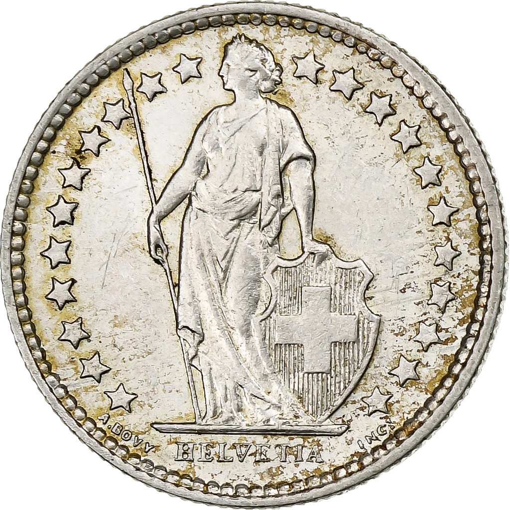 Switzerland, 1/2 Franc, 1960, Bern, , Silver, KM:23