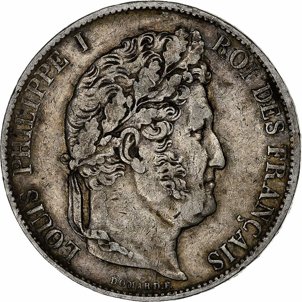Coin, France, Louis-Philippe, 5 Francs, 1848, Strasbourg, , Silver