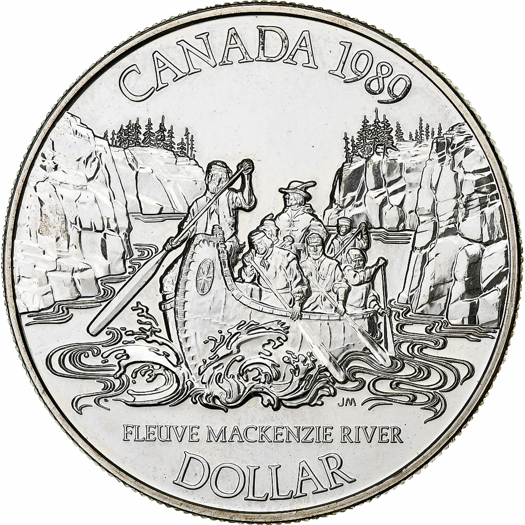 Canada, Elizabeth II, Dollar, 1989, Royal Canadian Mint, Silver, , KM:168