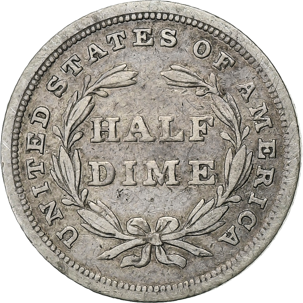 United States, Half Dime, Seated Liberty Half Dime, 1840, U.S. Mint, Silver