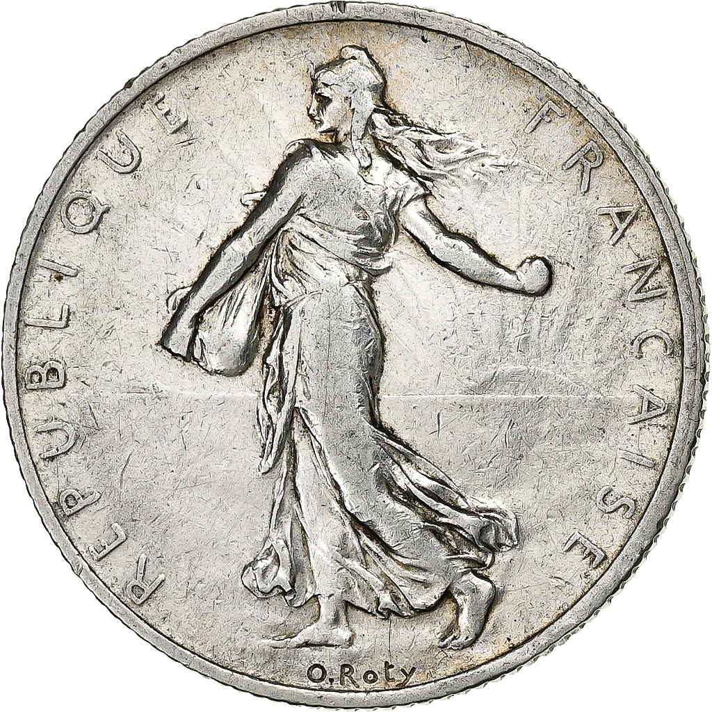 1115305] France, Semeuse, 2 Francs, 1910, Paris, EF, Silver