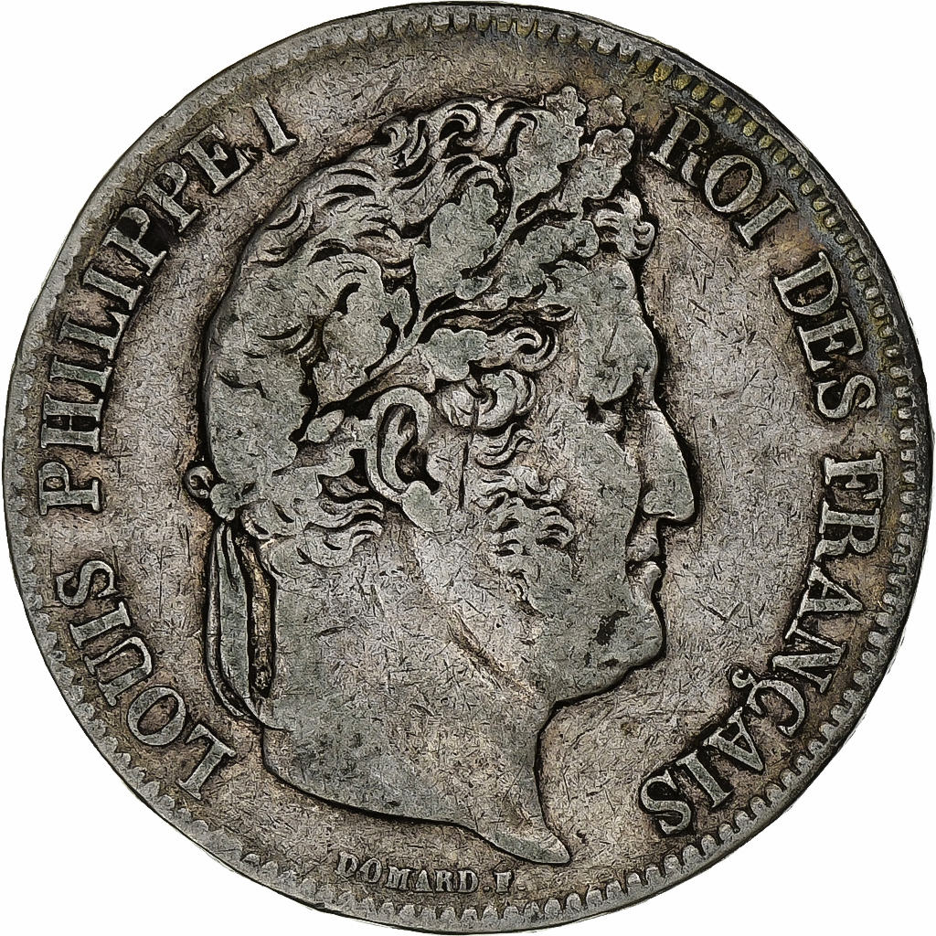 Coin, France, Louis-Philippe, 5 Francs, 1839, Lille, , Silver