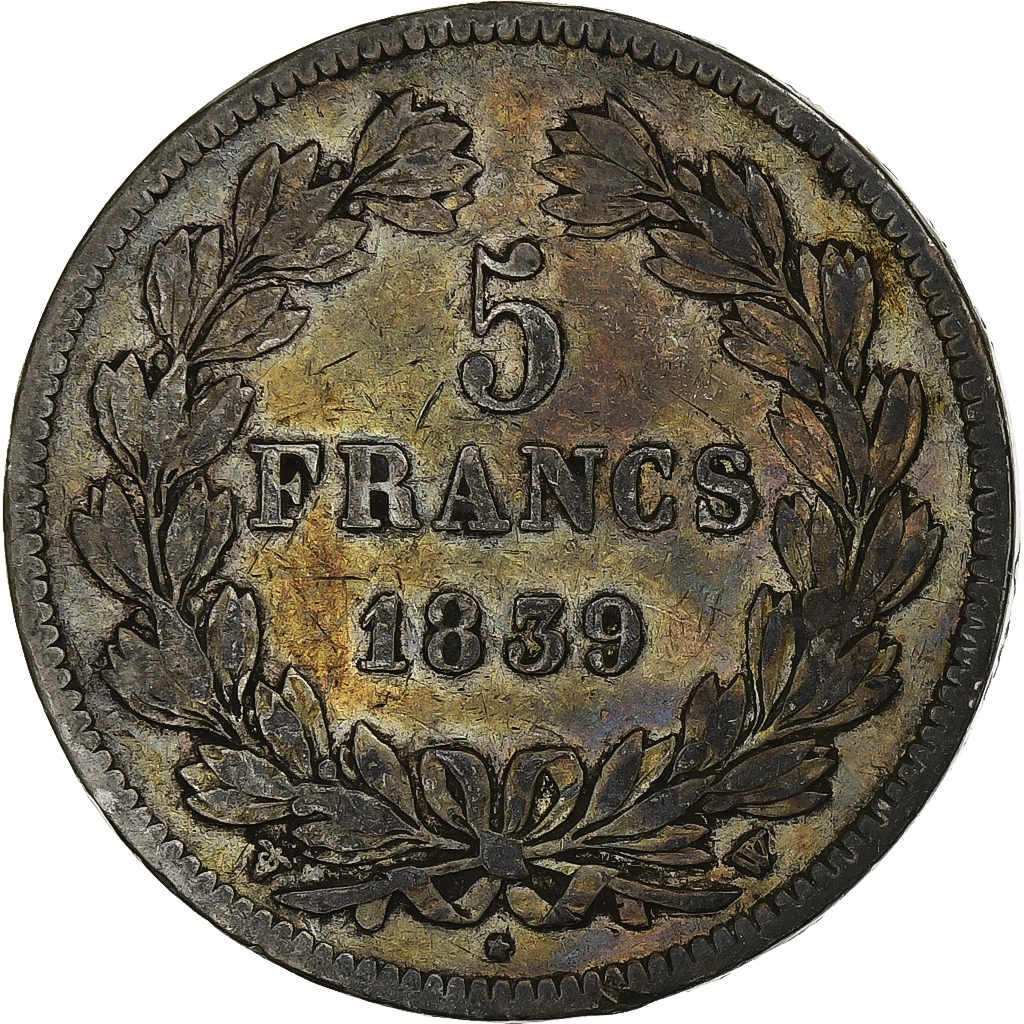 Coin, France, Louis-Philippe, 5 Francs, 1839, Lille, , Silver