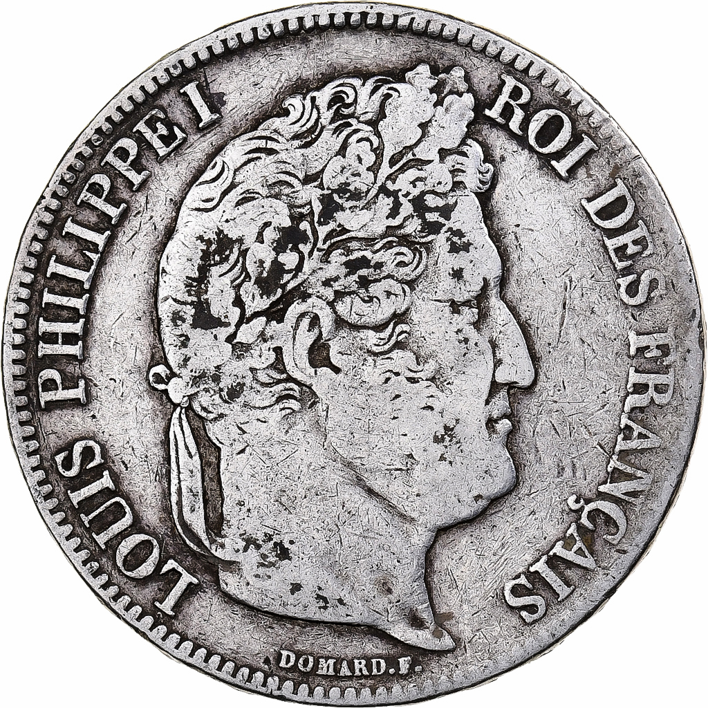 Coin, France, Louis-Philippe, 5 Francs, 1834, La Rochelle, , Silver
