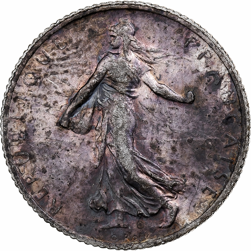 France, Semeuse, Franc, 1912, Paris, , Silver, KM:844.1