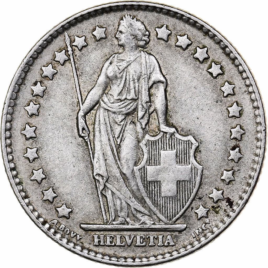 Coin, Switzerland, Franc, 1961, Bern, , Silver, KM:24
